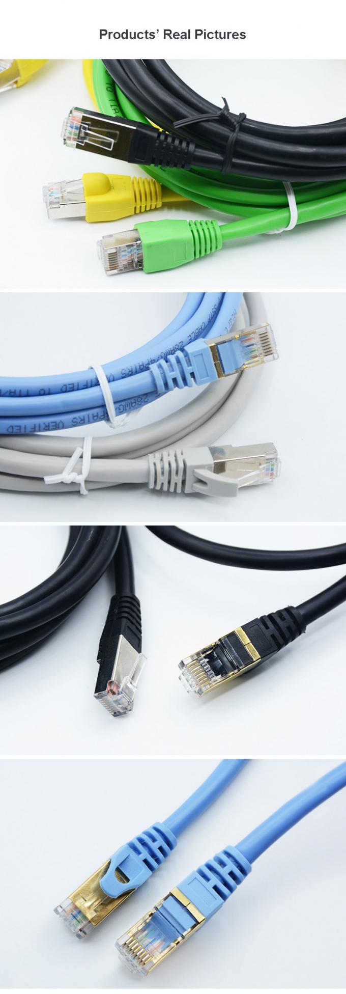 Rj45 Twisted Pair Copper CAT5E Shielded Cable LSZH Oxygen Free