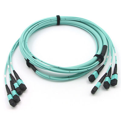 48 Core Multimode OM3 2m MPO Trunk Cable 120N for FTTx