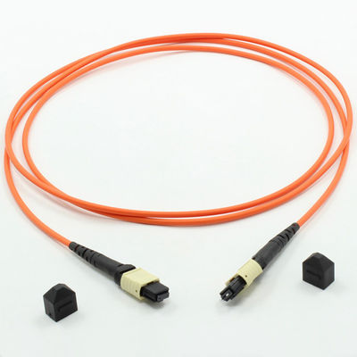 1300nm MPO Optical Fiber Jumper 2m Multimode Bundled Optical Fiber Cable