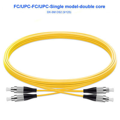 Optical Fiber Jumper FC/UPC~FC/UPC Single-Mode Dual-Core Carrier-Grade OS2 Pigtail Customization