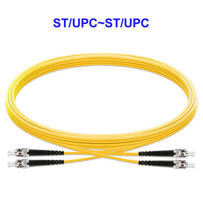 2 Core Single Mode Fibre Optic Cable OS2 ST UPC ST UPC Pigtail