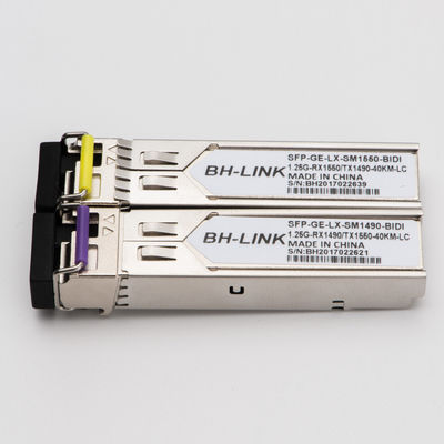 Bidirectional Fiber Optic Transceiver Compatible With Huawei SFP-GE-LH40-SM1550/1490