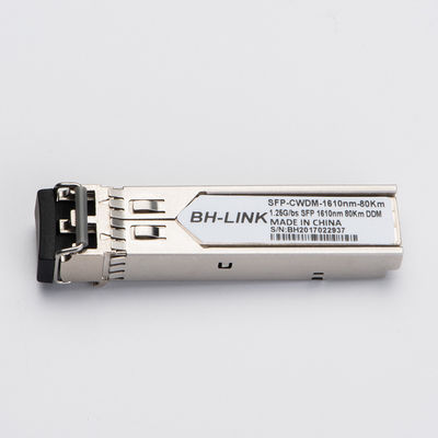 Wavelength Division Optical Module CWDM-SFP-1610 Gigabit Single Mode 1.25G 80KM Compatible with Huawei Cisco Custom