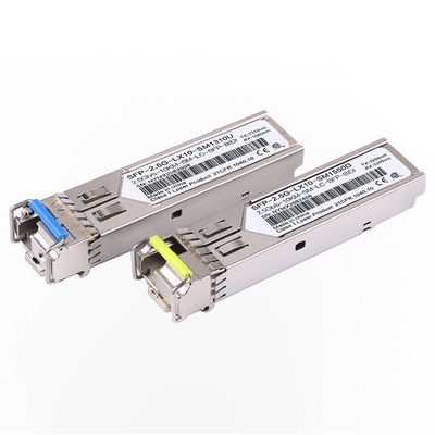 BIDI Gigabit Fiber Transceiver SFP+ 10gb Single Mode Fiber Module With DDM Function