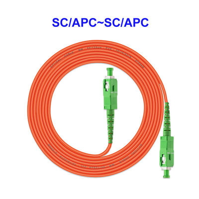 OS2 Multimode Fiber Optic Cable 1 Core SC APC SC APC For Communication