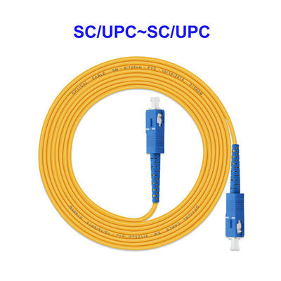 0.9mm 2.0mm Single Core Fiber Cable Sc Upc Patch Cord CE Approved
