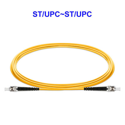 ST UPC ST UPC Optical Jumper Cord , 1 Core Single Mode Fiber Jumpers