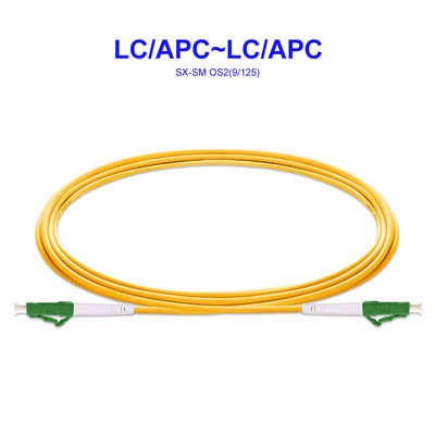 Single Mode Single Core Optical Jumper Cord , 3m LC APC To LC APC Pigtail
