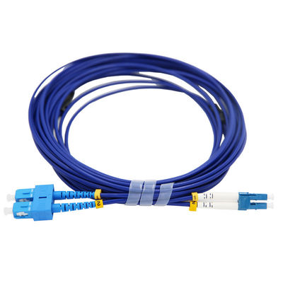 SC-LC 9m Armored Fiber Optic Cable Duplex Core Armoured Lan Cable