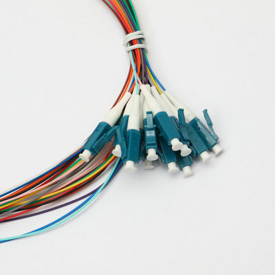 LC UPC 12 Core Single Mode Fiber Pigtail MPO LC Fiber Pigtail Cables