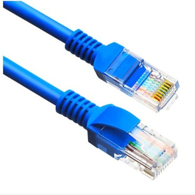 28AWG 0.3m Oxygen Free CAT5E Cable Copper RJ45 Patch Cord PE