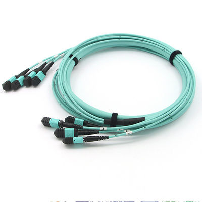 48 Core Multimode OM3 2m MPO Trunk Cable 120N for FTTx