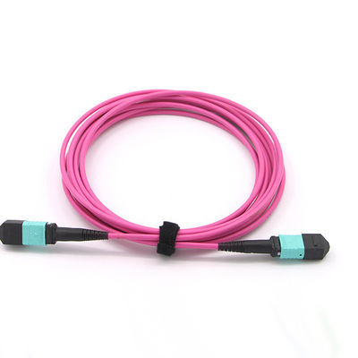 Multimode OM4 MPO MTP Cable 2m 12 Core 1300nm For FTTX