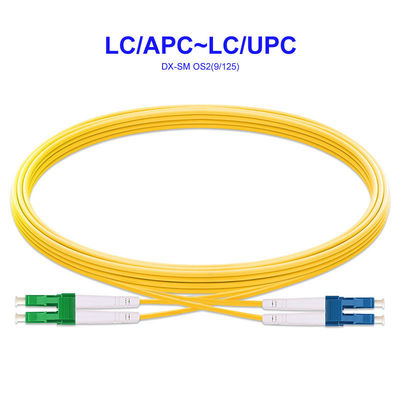 Optical Fiber Cable LC/APC To LC/UPC Single-Mode Dual-Core Carrier-Grade OS2 Pigtail Customization