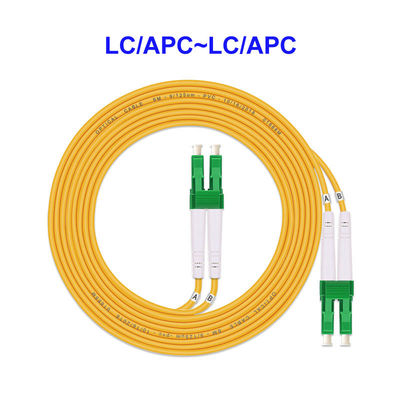 2 Core Single Mode Fiber Optic Cable LC APC LC APC For Ftth