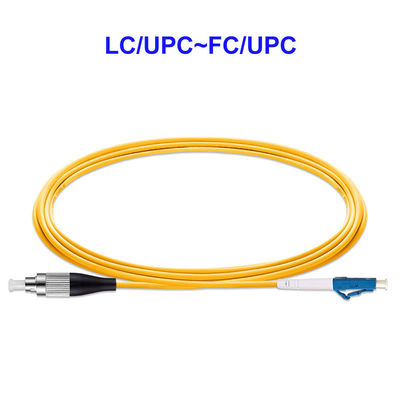 LC UPC FC UPC Fiber Optic Patch Cord Single Mode 1 Core Carrier Grade