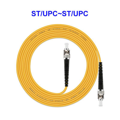 Optical Fiber Jumper ST UPC ST UPC Single Mode Single Core Carrier Grade OS2 Pigtail Customization