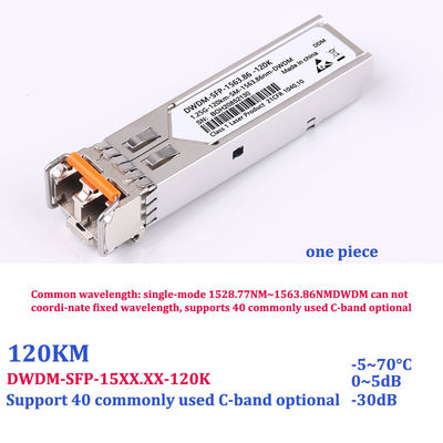 1.25G LC Port Gigabit Fiber Transceiver Compatible With Cisco DWDM-SFP-155.75-80K