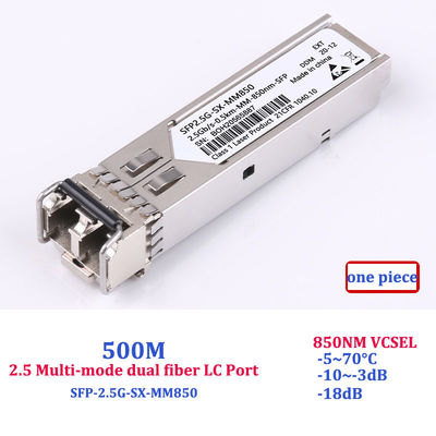 Dual LC Port 2.5G Sfp Transceiver Multi Mode Single Mode Gigabit Sfp Module