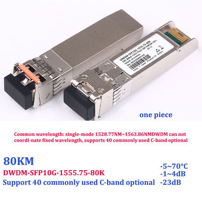 C17-C61 Single Mode 10g Optical Transceiver DWDM Dense Wavelength