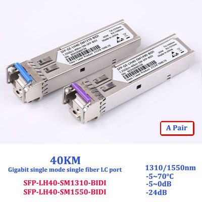 Sfp Lc Single Mode 1.25G Gigabit Transceiver Module Compatible With H3C