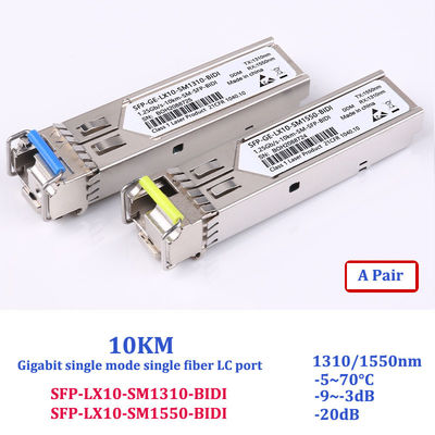 Sfp Lc Single Mode 1.25G Gigabit Transceiver Module Compatible With H3C