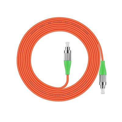 Outdoor Multimode Fiber Optic Cable , FC APC FC APC OM1 OM2 Fiber Patch Cord Single Core