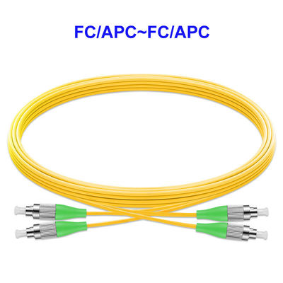 FC APC FC APC Fiber Optic Pigtail Cables Single Mode Dual Core OS2 Customizable