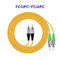 FC UPC FC APC Fiber Optic Pigtail , Single Mode Dual Core Fiber Jumper Cables