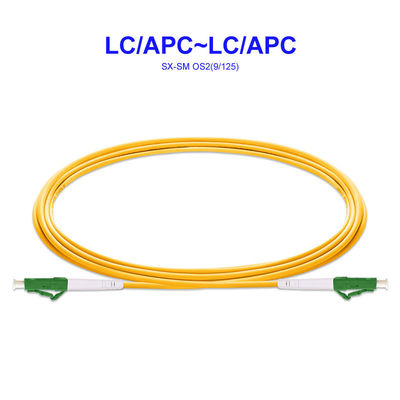 Single Core Single Mode Fiber Pigtails , LC APC LC APC Pigtail