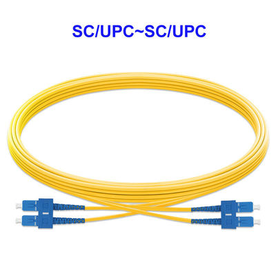 CATV System Single Mode Fiber Optic Cable Dual Core SC UPC SC UPC