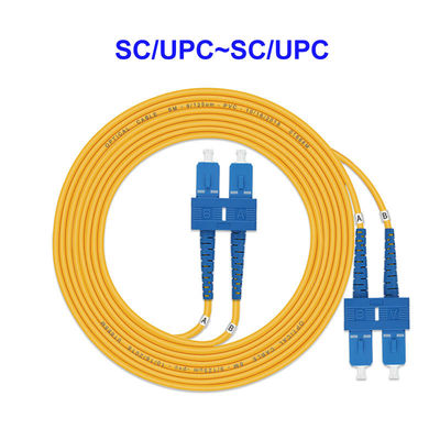 CATV System Single Mode Fiber Optic Cable Dual Core SC UPC SC UPC