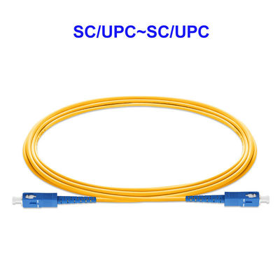 0.9mm 2.0mm Single Core Fiber Cable Sc Upc Patch Cord CE Approved