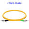 FC Connector PVC fiber patch cables Single Mode OS2 Pigtail