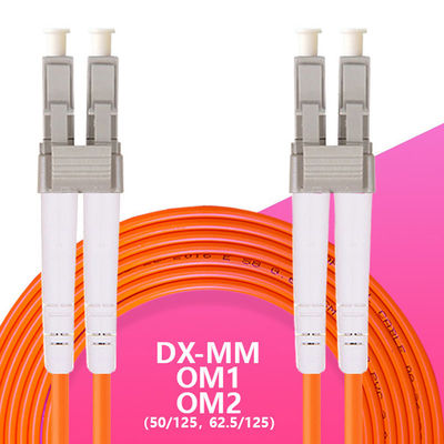 LC UPC LC UPC Multimode Fiber Optic Cable Duplex 2 Core 0.9mm 2.0mm 3.0mm