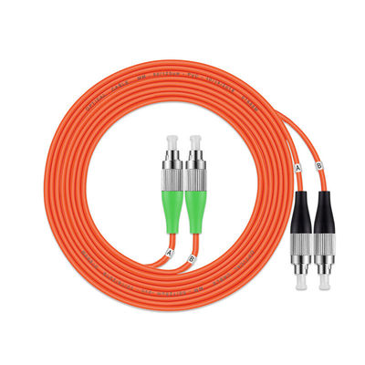 Multimode Fc To Fc Patch Cord , Duplex Fiber Patch Cord FC APC FC UPC