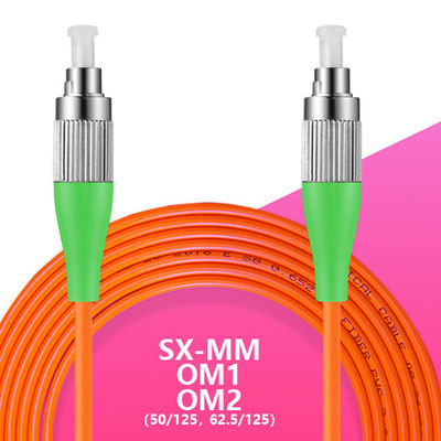 FC To FC Connector Multimode Fiber Optic Cable FC APC FC APC Simplex 2 Core