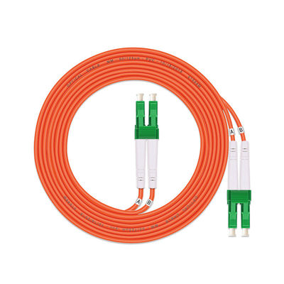 Telecom Multimode Fiber Patch Cord , LC APC LC APC Duplex Fiber Jumper