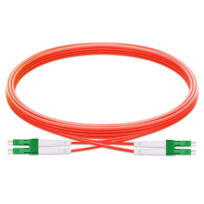 Telecom Multimode Fiber Patch Cord , LC APC LC APC Duplex Fiber Jumper