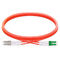 OM1 Multimode Fiber Optic Cable Duplex 2 Core Lc To Lc Fibre Patch Cable