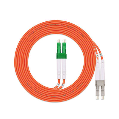 OM1 Multimode Fiber Optic Cable Duplex 2 Core Lc To Lc Fibre Patch Cable