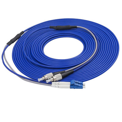 PVC 20m Armored Fiber Optic Patch Cable SC To LC-FC-ST 1310nm