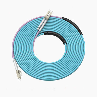 3m 10G Armored Fiber Patch Cord LC To LC Carrier Grade Pigtail