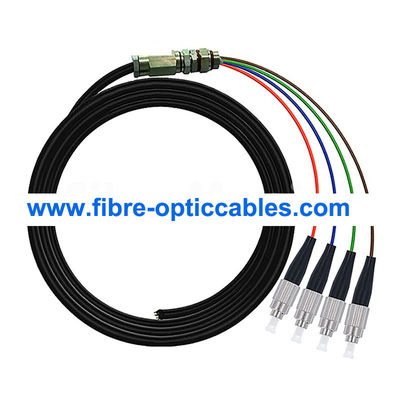 4 Core G652 Waterproof Fiber Optic Cable LSZH SC/APC