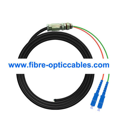 2 Core LSHZ OS2 Waterproof Fiber Optic Cable SC APC Optical Fiber Pigtail