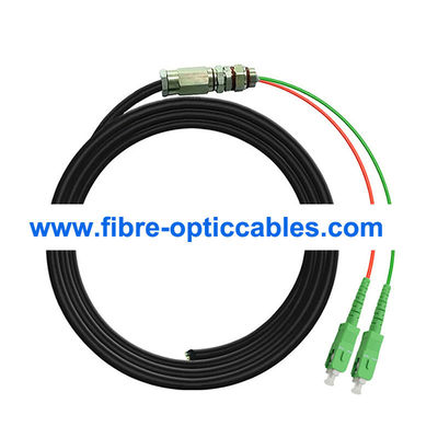 FC UPC 4 Core Waterproof Fiber Optic Cable FC Single Mode