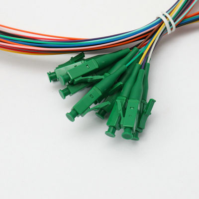 30N LC APC Single Mode Optic Pigtail 12 Core Optical Patch Cord