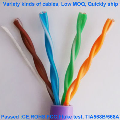 Non Shielded Halogen Free CAT5E Network Cable 24AWG UTP HDPE